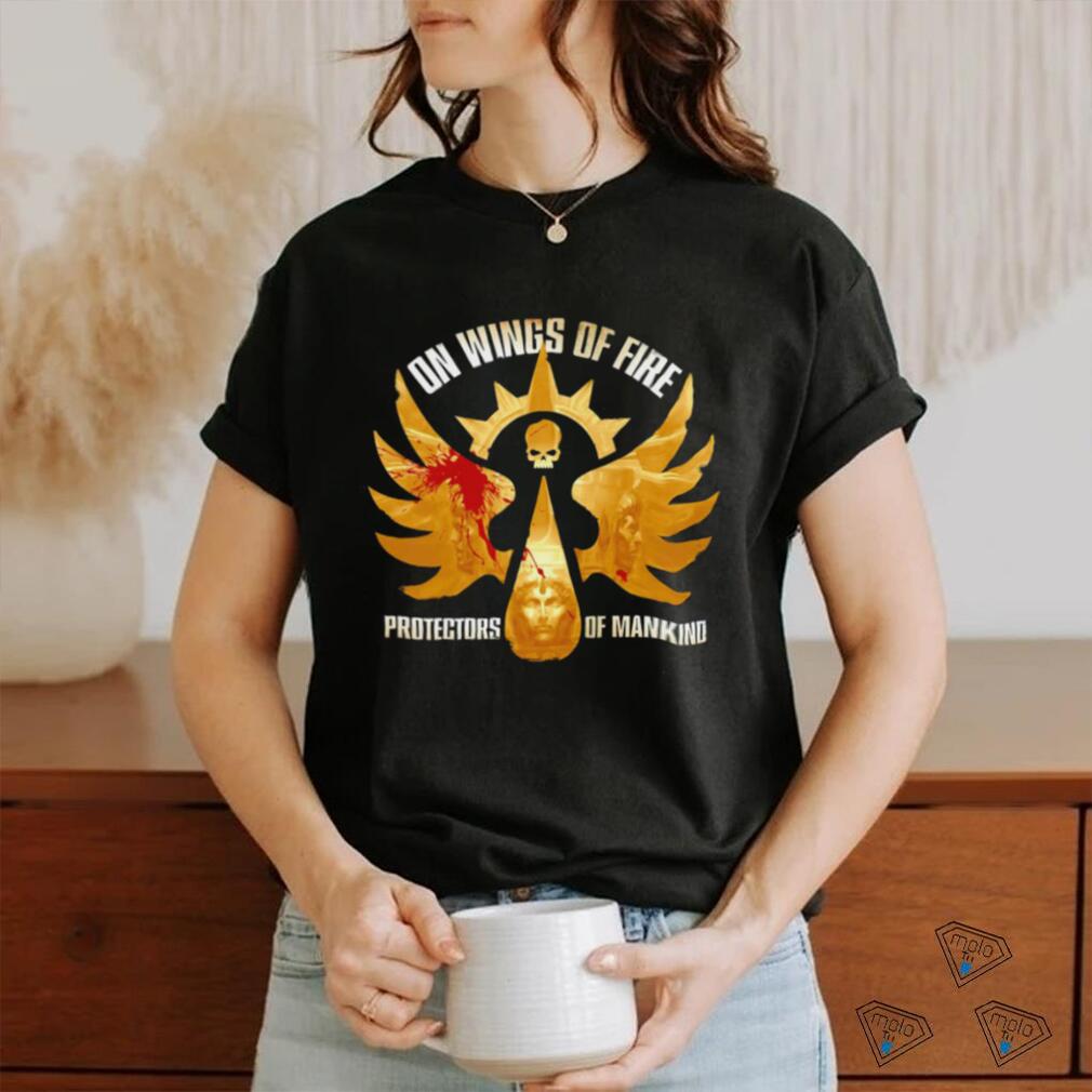 Blood Angels on Wings of fire protectors of Mankind logo shirt Blood Angels on Wings of fire protectors of Mankind logo shirt