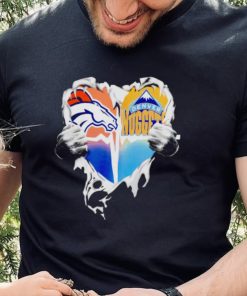 Blood Inside Heart Denver Broncos and Denver Nuggets shirt