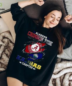 Blood Inside Me Alabama Crimson Tide Territory Kansas Chapter 2023 Shirt