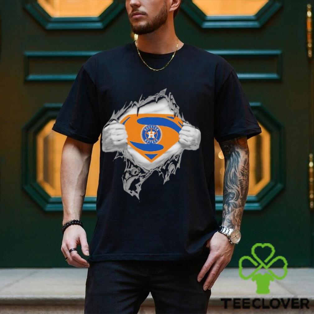 Blood Inside Me Houston Astros Superman T Shirt - Limotees