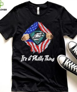 Blood Inside Superman Logo It’s A Philly Thing Us Flag Shirt