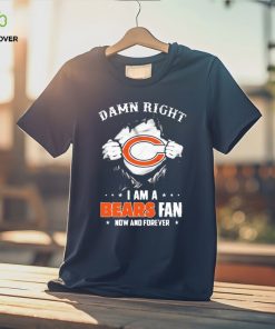 Blood Inside me damn right I am a Chicago Bears fan now and forever shirt 3 Blood Inside me damn right I am a Chicago Bears fan now and forever shirt