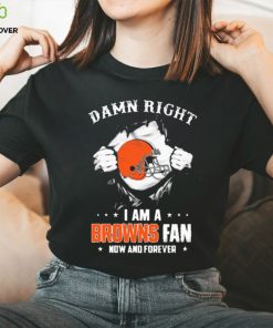 Blood Inside me damn right I am a Cleveland Browns fan now and forever shirt 2 Blood Inside me damn right I am a Cleveland Browns fan now and forever shirt