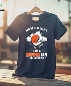 Blood Inside me damn right I am a Cleveland Browns fan now and forever shirt 3 Blood Inside me damn right I am a Cleveland Browns fan now and forever shirt