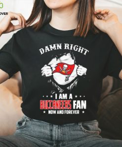 Blood Inside me damn right I am a Tampa Bay Buccaneers fan now and forever shirt 2 Blood Inside me damn right I am a Tampa Bay Buccaneers fan now and forever shirt