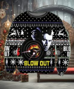 Blow Out Poster Knitted Ugly Xmas Sweater