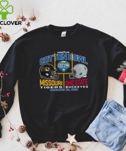 Blue 84 Adult 2023 Cotton Bowl Missouri Tigers vs. Ohio State Buckeyes Dueling T Shirt