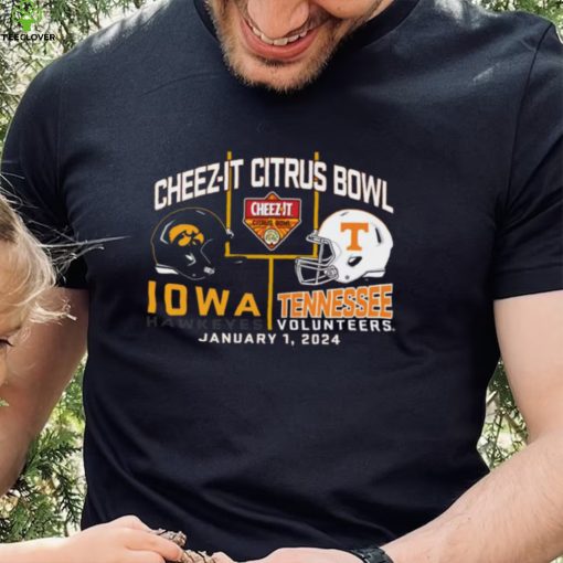 Blue 84 Adult 2024 Citrus Bowl Iowa Hawkeyes vs. Tennessee Volunteers Dueling T Shirt