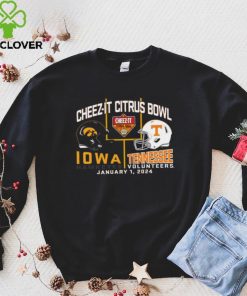 Blue 84 Adult 2024 Citrus Bowl Iowa Hawkeyes vs. Tennessee Volunteers Dueling T Shirt