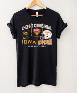 Blue 84 Adult 2024 Citrus Bowl Iowa Hawkeyes vs. Tennessee Volunteers Dueling T Shirt