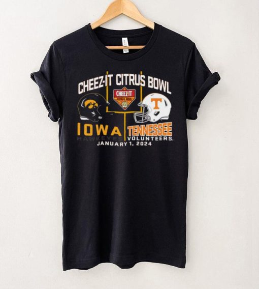 Blue 84 Adult 2024 Citrus Bowl Iowa Hawkeyes vs. Tennessee Volunteers Dueling T Shirt