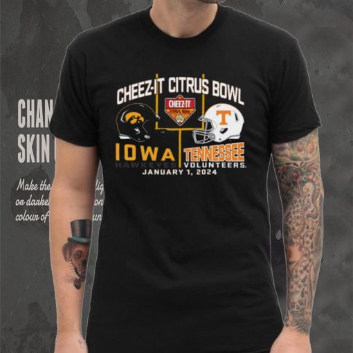 Blue 84 Adult 2024 Citrus Bowl Iowa Hawkeyes vs. Tennessee Volunteers Dueling T Shirt