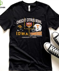 Blue 84 Adult 2024 Citrus Bowl Iowa Hawkeyes vs. Tennessee Volunteers Dueling T Shirt