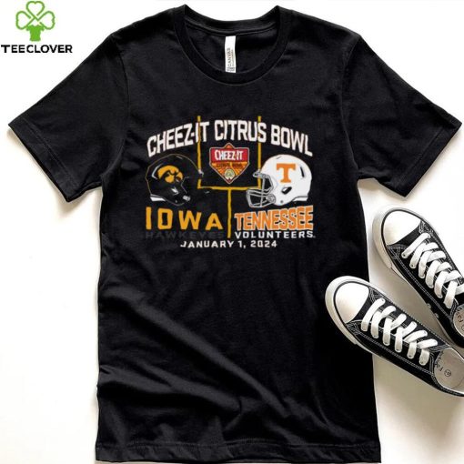 Blue 84 Adult 2024 Citrus Bowl Iowa Hawkeyes vs. Tennessee Volunteers Dueling T Shirt