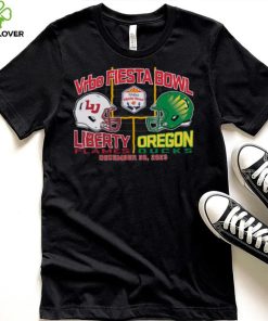 Blue 84 Adult 2024 Fiest Bowl Liberty Flames vs. Oregon Ducks Dueling T Shirt