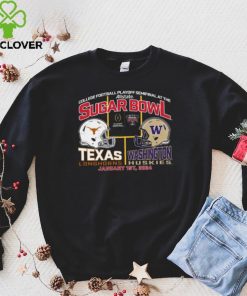 Blue 84 Adult 2024 Sugar Bowl Texas Longhorns vs. Washington Huskies Dueling T Shirt