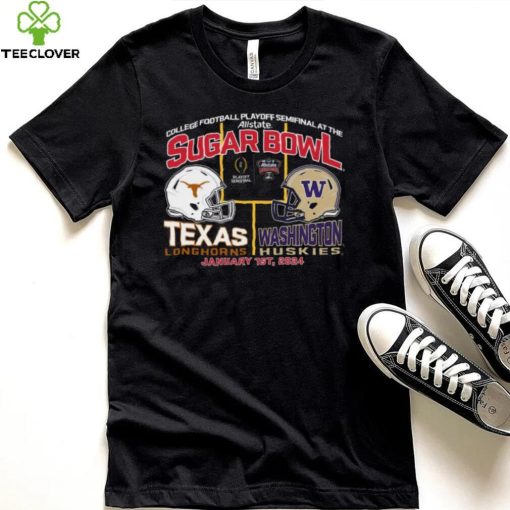 Blue 84 Adult 2024 Sugar Bowl Texas Longhorns vs. Washington Huskies Dueling T Shirt