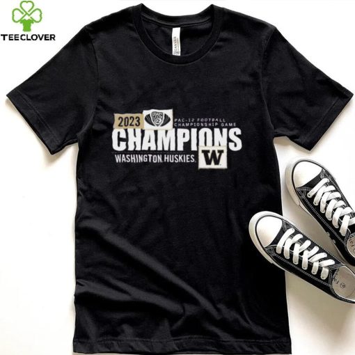 Blue 84 Adult Washington Huskies 2023 PAC 12 Champions T Shirt