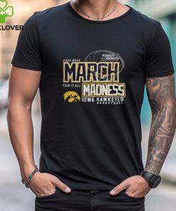 Blue 84 Iowa Hawkeyes 2024 WoBasketball March Madness Tee Shirt