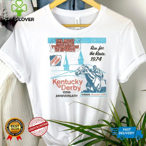 Blue 84 Kentucky Derby 150 Throwback Most Exciting Two Minutes T Shirt