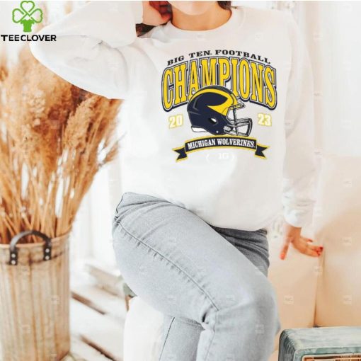 Blue 84 Michigan Wolverines 2023 Big Ten Football Conference Champions T Shirt