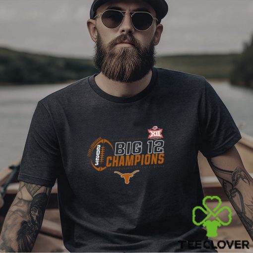 Blue 84 Texas Longhorns Youth Black 2023 Big 12 Football Conference Champions Locker Room T Shirt
