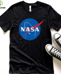 Blue And Red Big Logo Nasa T Shirt