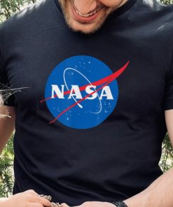 Blue And Red Big Logo Nasa T Shirt