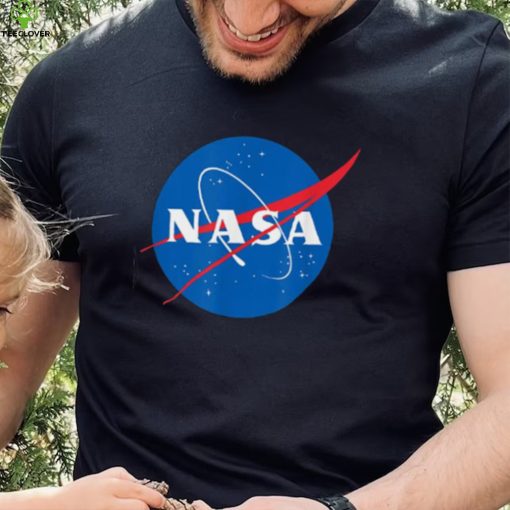 Blue And Red Big Logo Nasa T Shirt