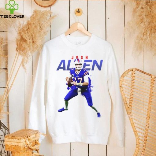 Blue And White Josh Allen T Shirt