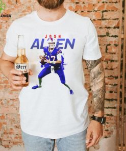 Blue And White Josh Allen T Shirt