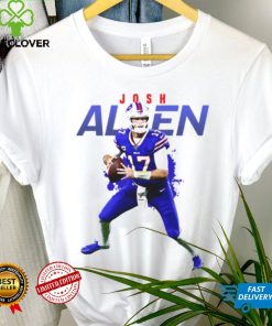 Blue And White Josh Allen T Shirt