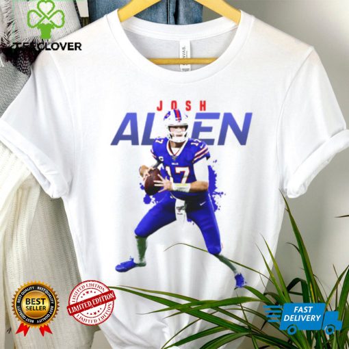 Blue And White Josh Allen T Shirt