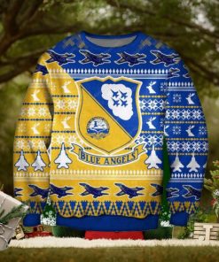 Blue Angels Air Force Knitted Ugly Xmas Sweater