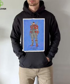 Blue Beetle Carapax El Baddie Loteria Card shirt