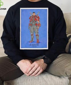 Blue Beetle Carapax El Baddie Loteria Card shirt