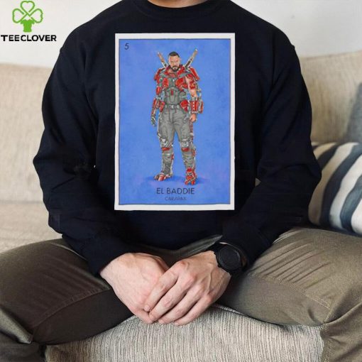 Blue Beetle Carapax El Baddie Loteria Card shirt