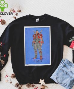 Blue Beetle Carapax El Baddie Loteria Card shirt