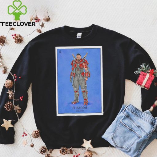 Blue Beetle Carapax El Baddie Loteria Card shirt
