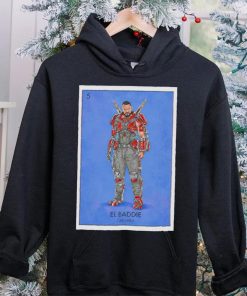 Blue Beetle Carapax El Baddie Loteria Card shirt