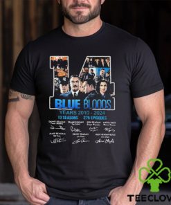 Blue Bloods 14 Years Of 2010 2024 signatures t shirt