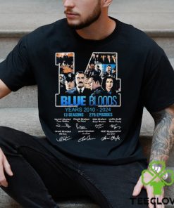 Blue Bloods 14 Years Of 2010 2024 signatures t shirt