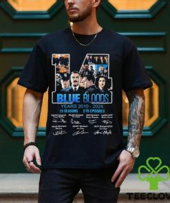 Blue Bloods 14 Years Of 2010 2024 signatures t shirt
