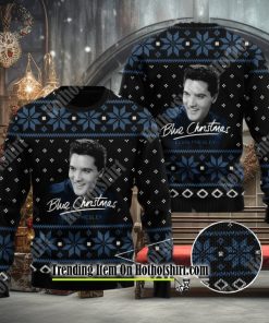 Blue Christmas Elvis Presley 3D Ugly Sweater