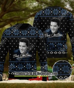Blue Christmas Elvis Presley 3D Ugly Sweater