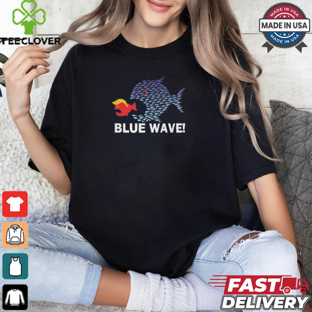 Blue Fish Eating Red Fish Blue Wave 2024 Shirt Blue Fish Eating Red Fish Blue Wave 2024 Shirt