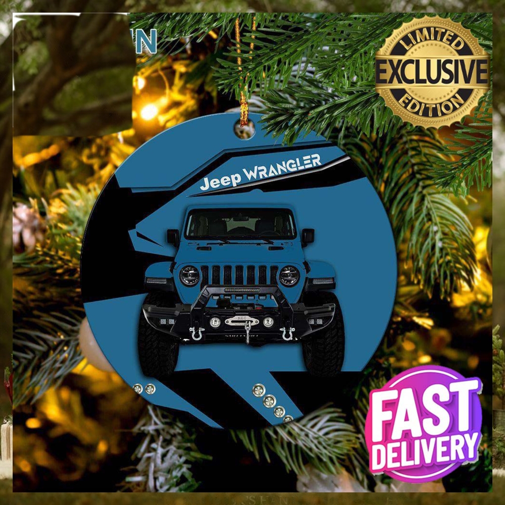Blue Jeep Ceramic Christmas Decorations Ornament Blue Jeep Ceramic Christmas Decorations Ornament