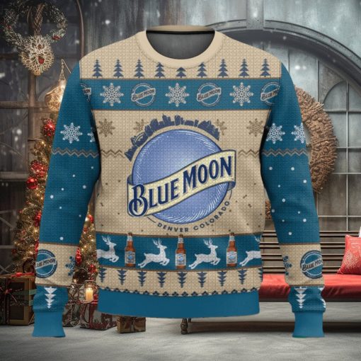 Blue Moon Christmas Ugly Sweater Special Gift For Xmas
