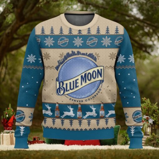 Blue Moon Christmas Ugly Sweater Special Gift For Xmas