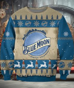 Blue Moon Ugly Christmas Sweater, Ugly Sweater Apparel